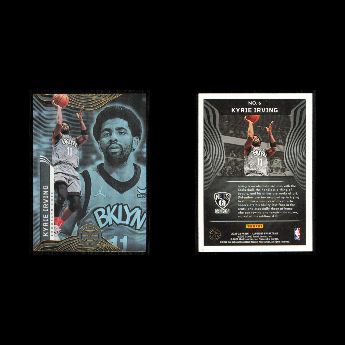 Kyrie Irving #6 2021 Panini Illusions Brooklyn Nets Basketball Card NBA NM