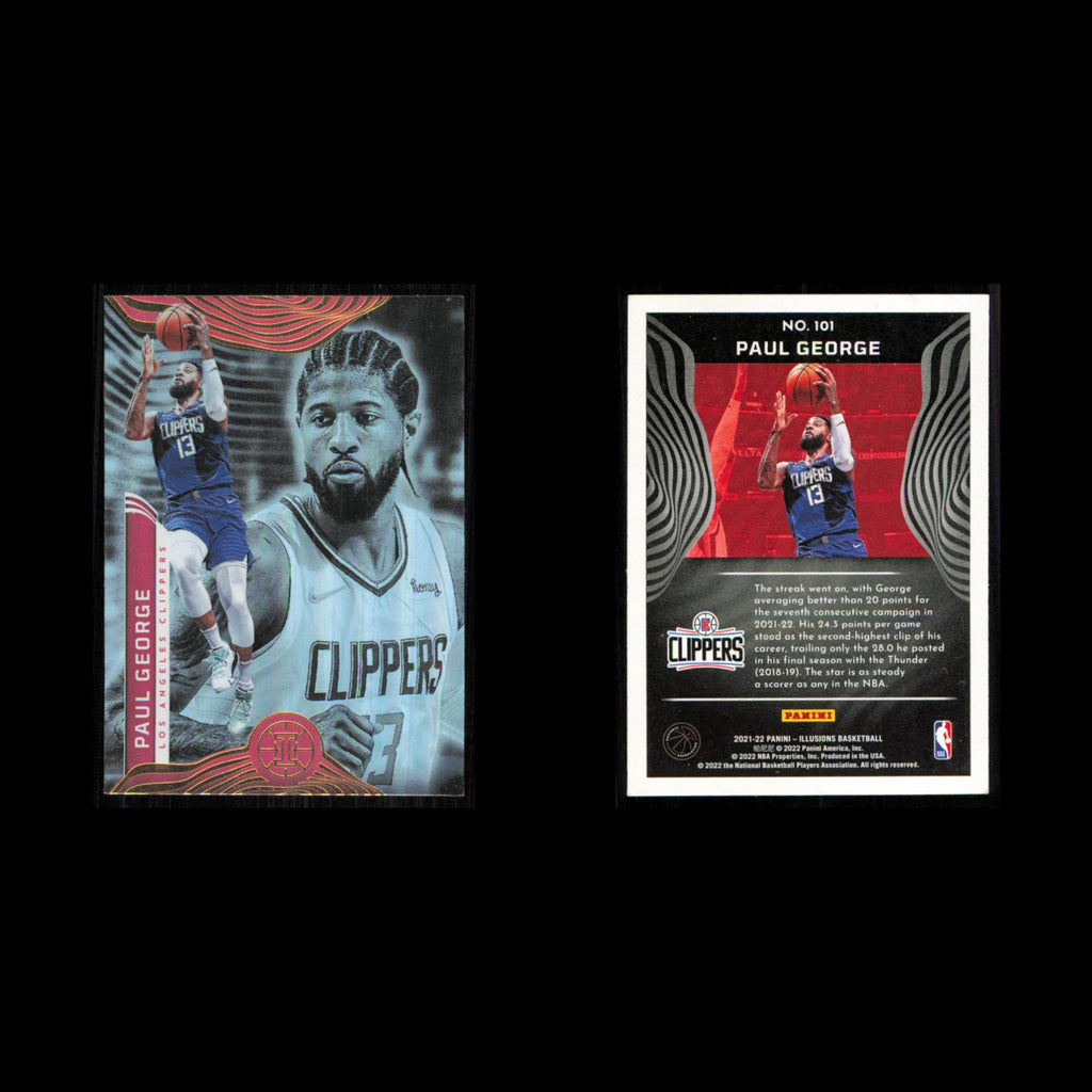 Paul George #101 2021 Panini Illusions Los Angeles Clippers Basketball Card NBA