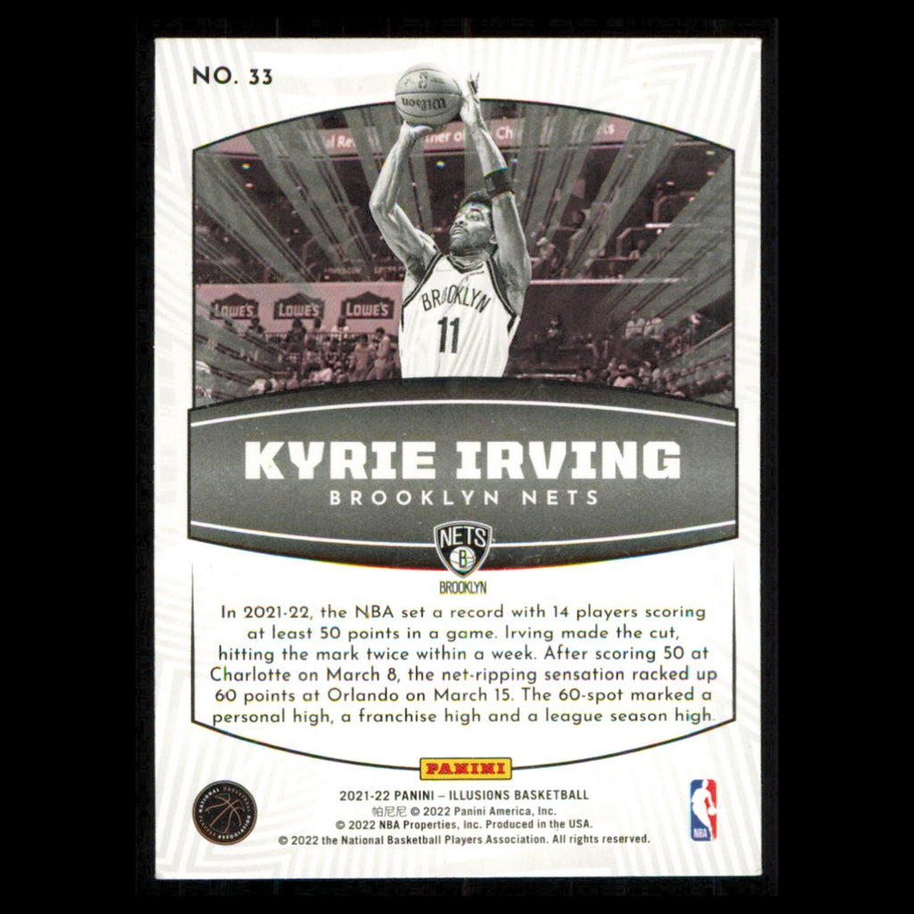 Kyrie Irving #33 2021 Panini Illusions Dallas Mavericks Basketball Card NBA NM