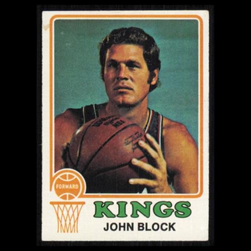 John Block #169 1973 Topps KC-Omaha Kings Basketball Card NBA VG
