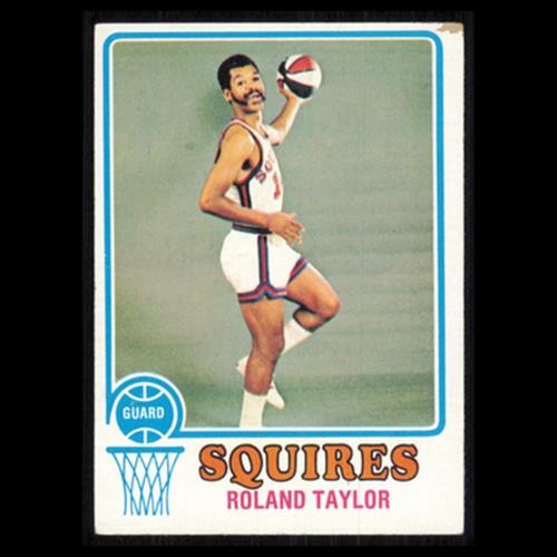 Roland Taylor #214 1973 Topps Virginia Squires Basketball Card NBA Poor