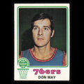 Don May #131 1973 Topps Philadelphia 76ers Basketball Card NBA Poor