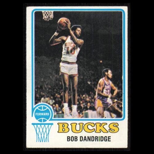 Bob Dandridge #33 1973 Topps Milwaukee Bucks Basketball Card NBA Poor