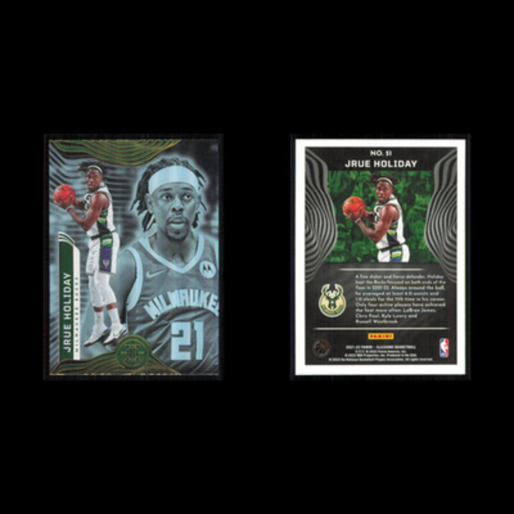Jrue Holiday #51 2021 Panini Illusions Milwaukee Bucks Basketball Card NBA NM