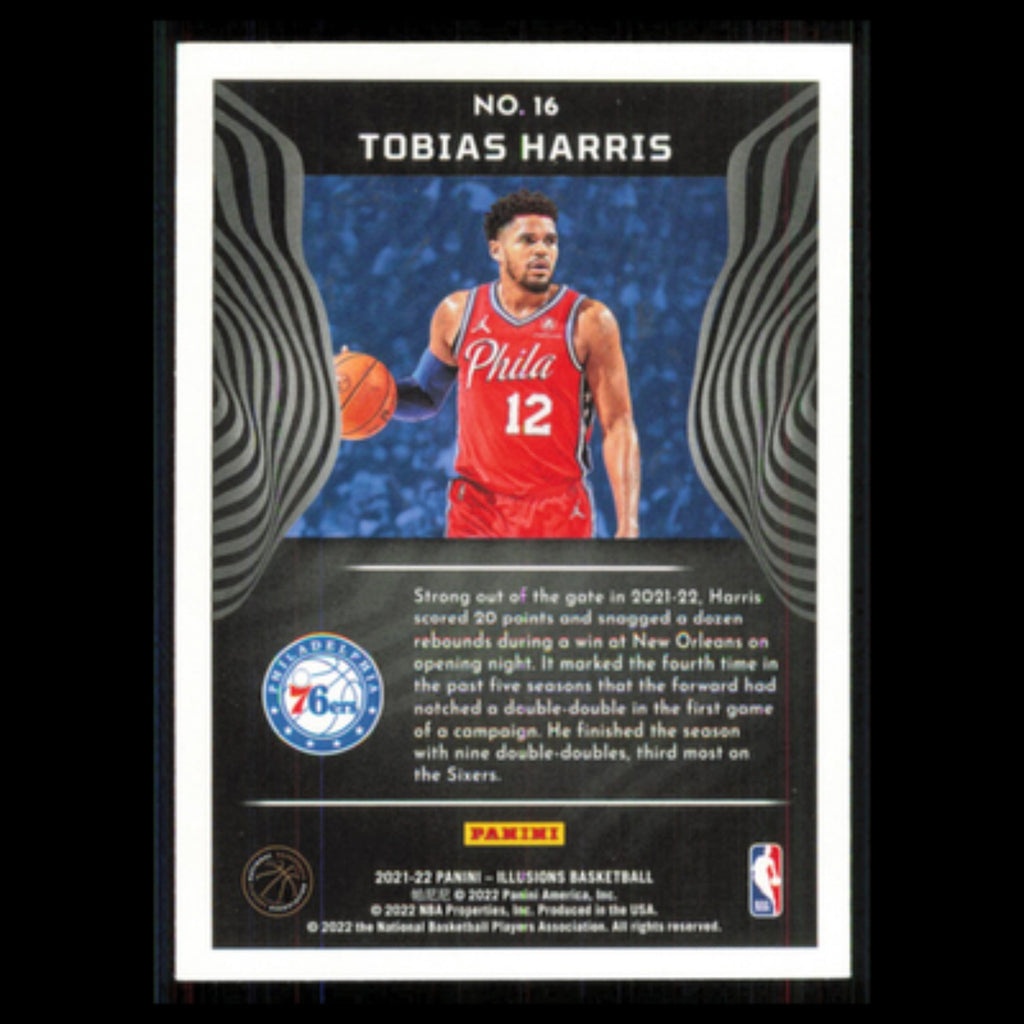 Tobias Harris #16 2021 Panini Illusions Philadelphia 76ers Basketball Card NBA