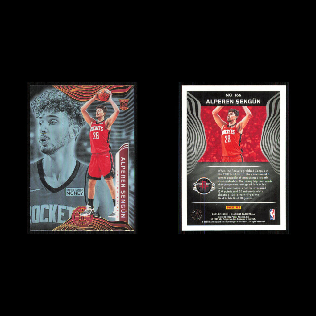 Alperen Sengun Rookie #166 2021 Panini Illusions Houston Rockets Basketball Card