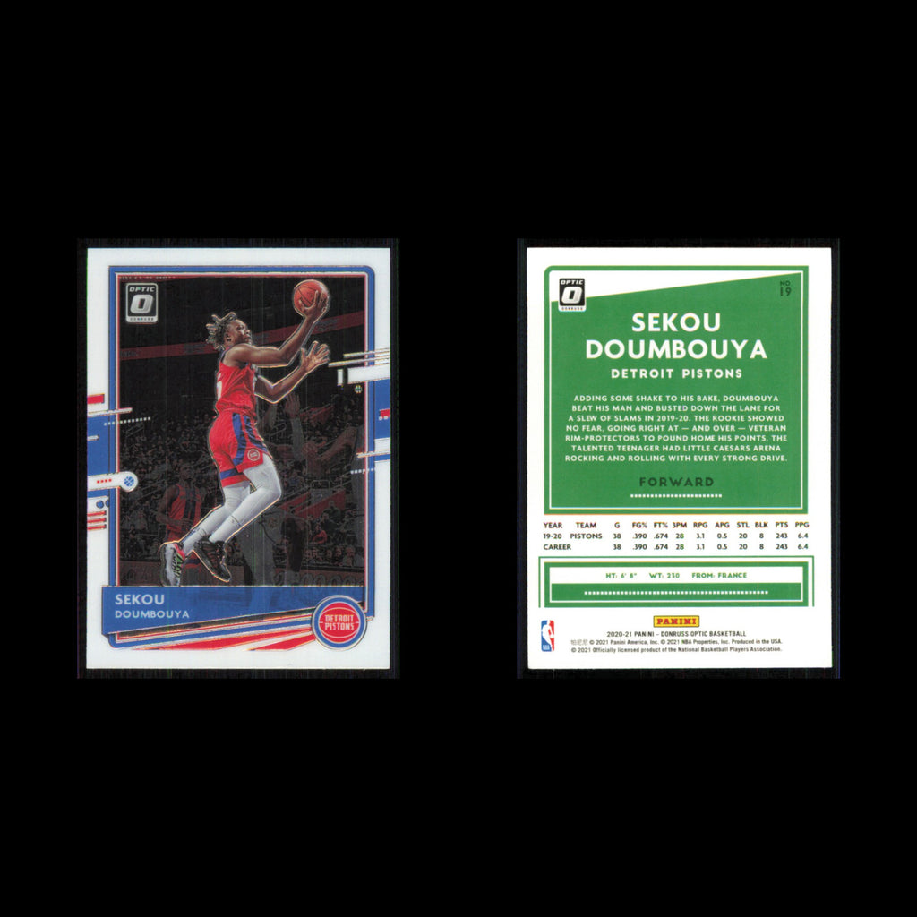 Sekou Doumbouya #19 2020 Donruss Optic Detroit Pistons Basketball Card NBA NM