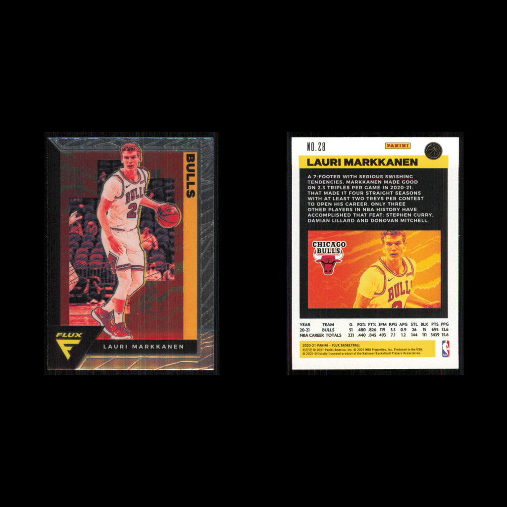 Lauri Markkanen #28 2020 Panini Flux Chicago Bulls Basketball Card NBA NM
