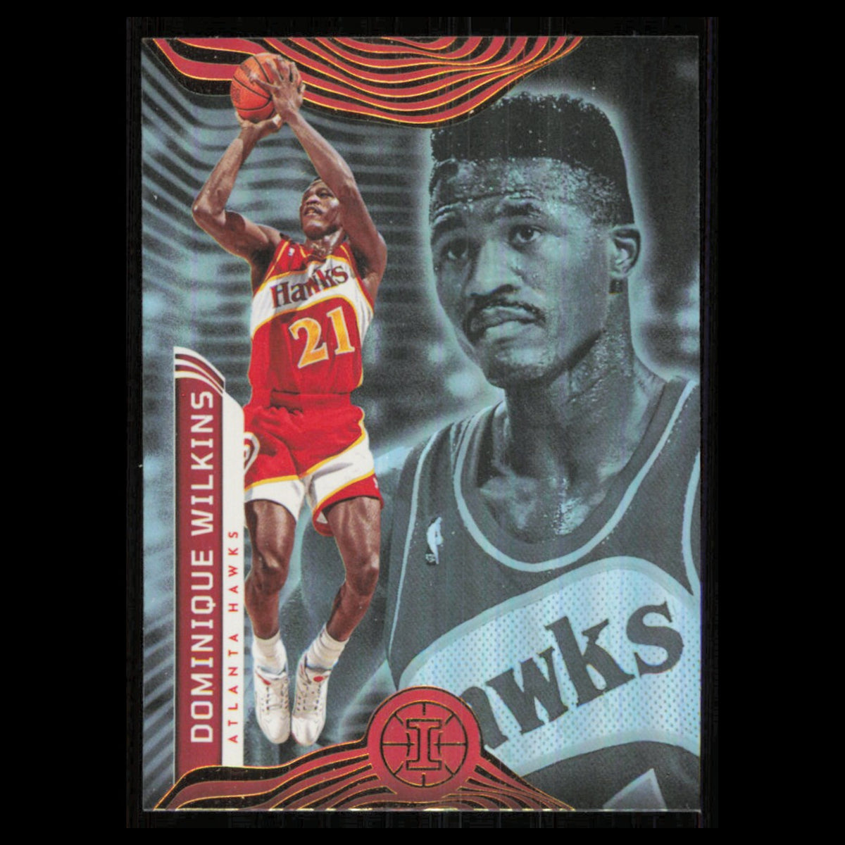 Dominique Wilkins #140 2021 Panini Illusions Atlanta Hawks Basketball Card NBA