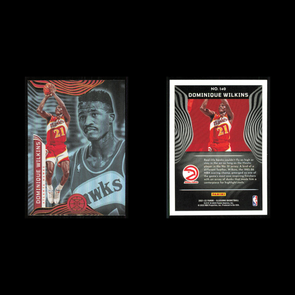 Dominique Wilkins #140 2021 Panini Illusions Atlanta Hawks Basketball Card NBA