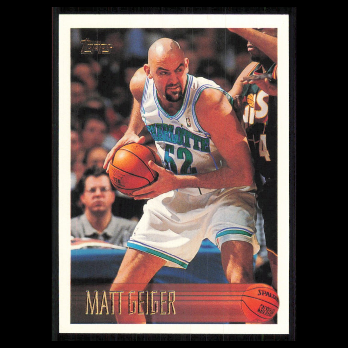 Matt Geiger #53 1996 Topps Charlotte Hornets Basketball Card NBA NM