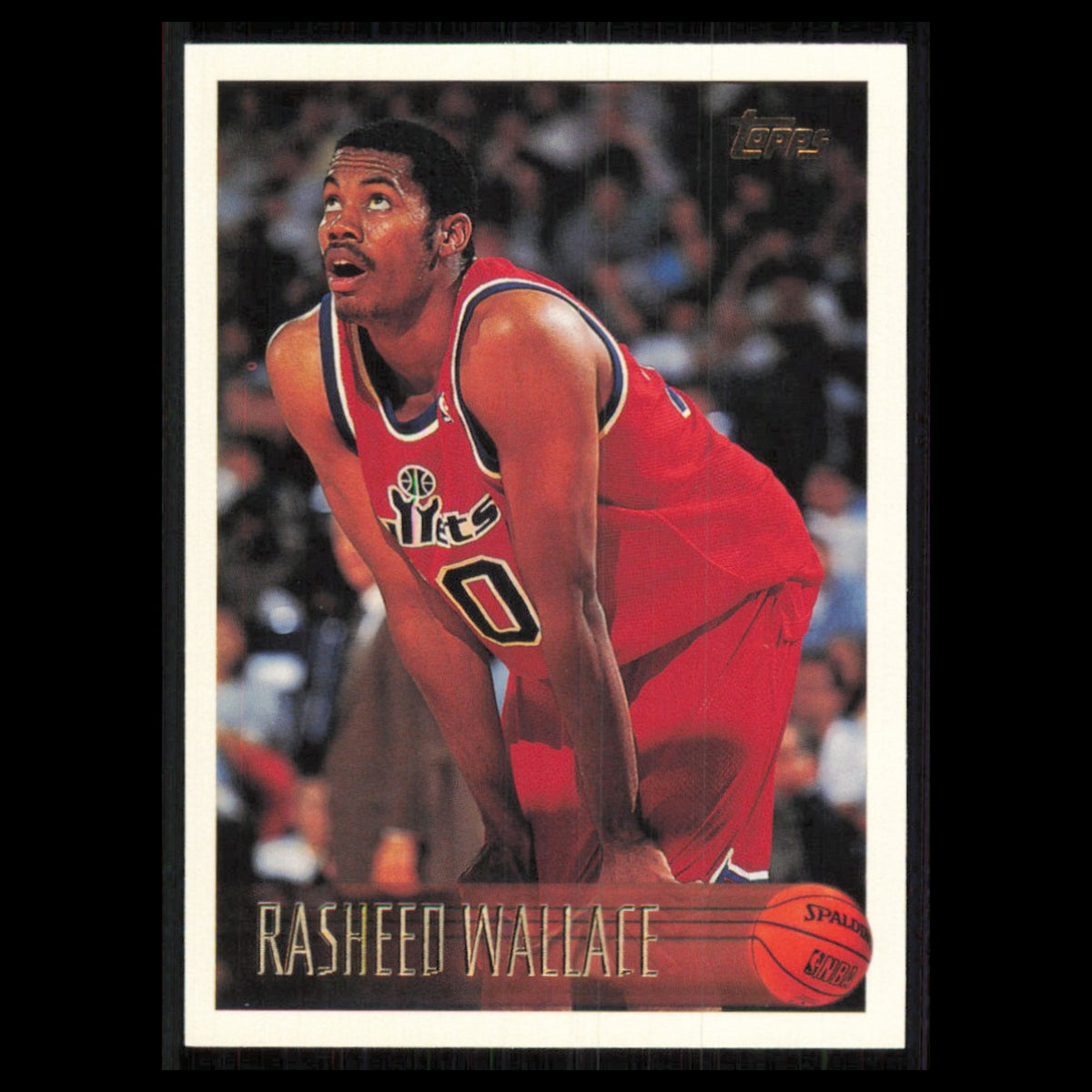 Rasheed Wallace #31 1996 Topps Washington Bullets Basketball Card NBA NM