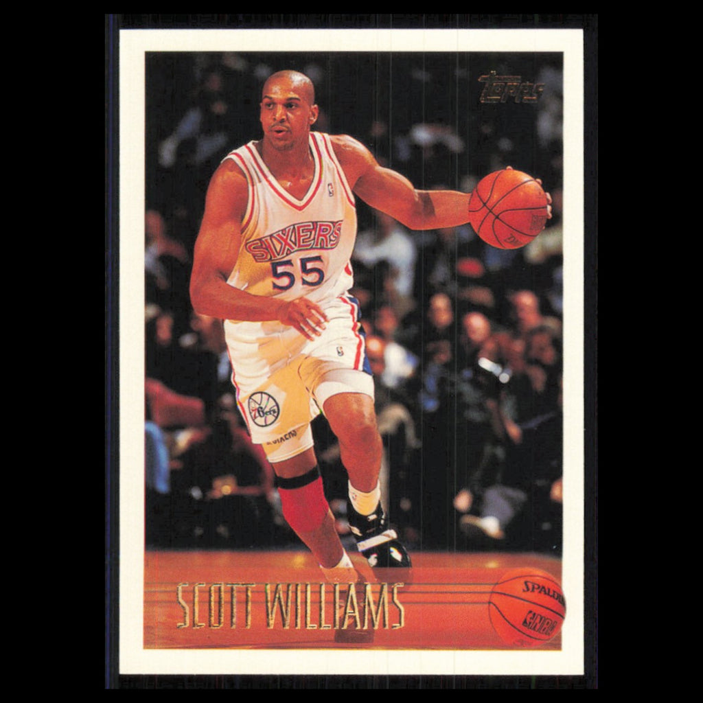 Scott Williams #19 1996 Topps Philadelphia 76ers Basketball Card NBA NM