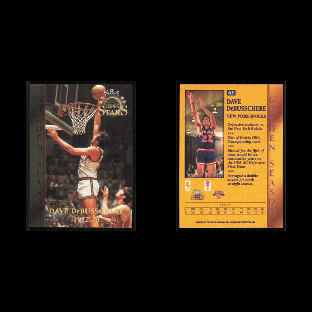 Dave DeBusschere #63 1996 Topps Stars New York Knicks Basketball Card NBA NM