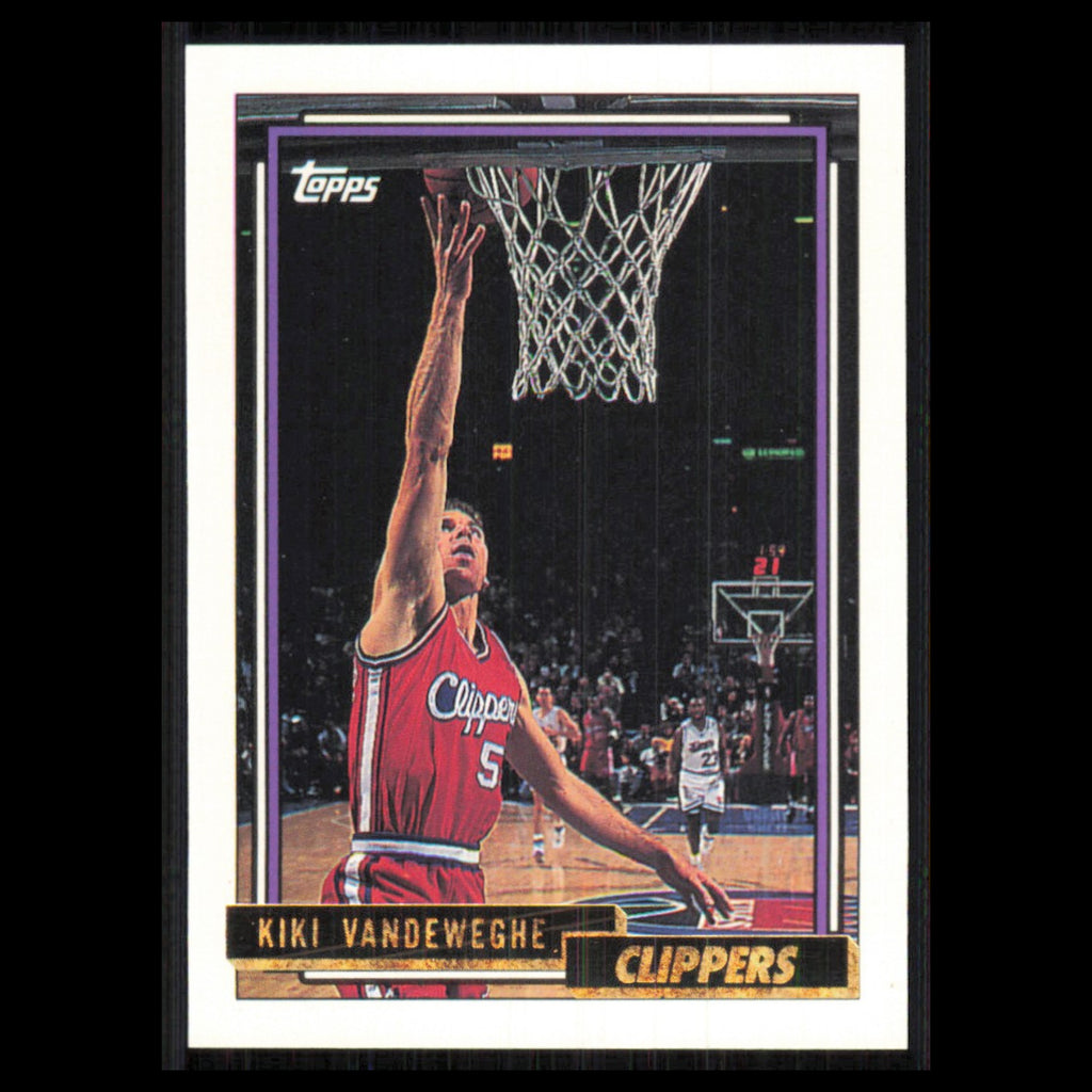 Kiki Vandeweghe #250 1992 Topps Gold Los Angeles Clippers Basketball Card NBA NM