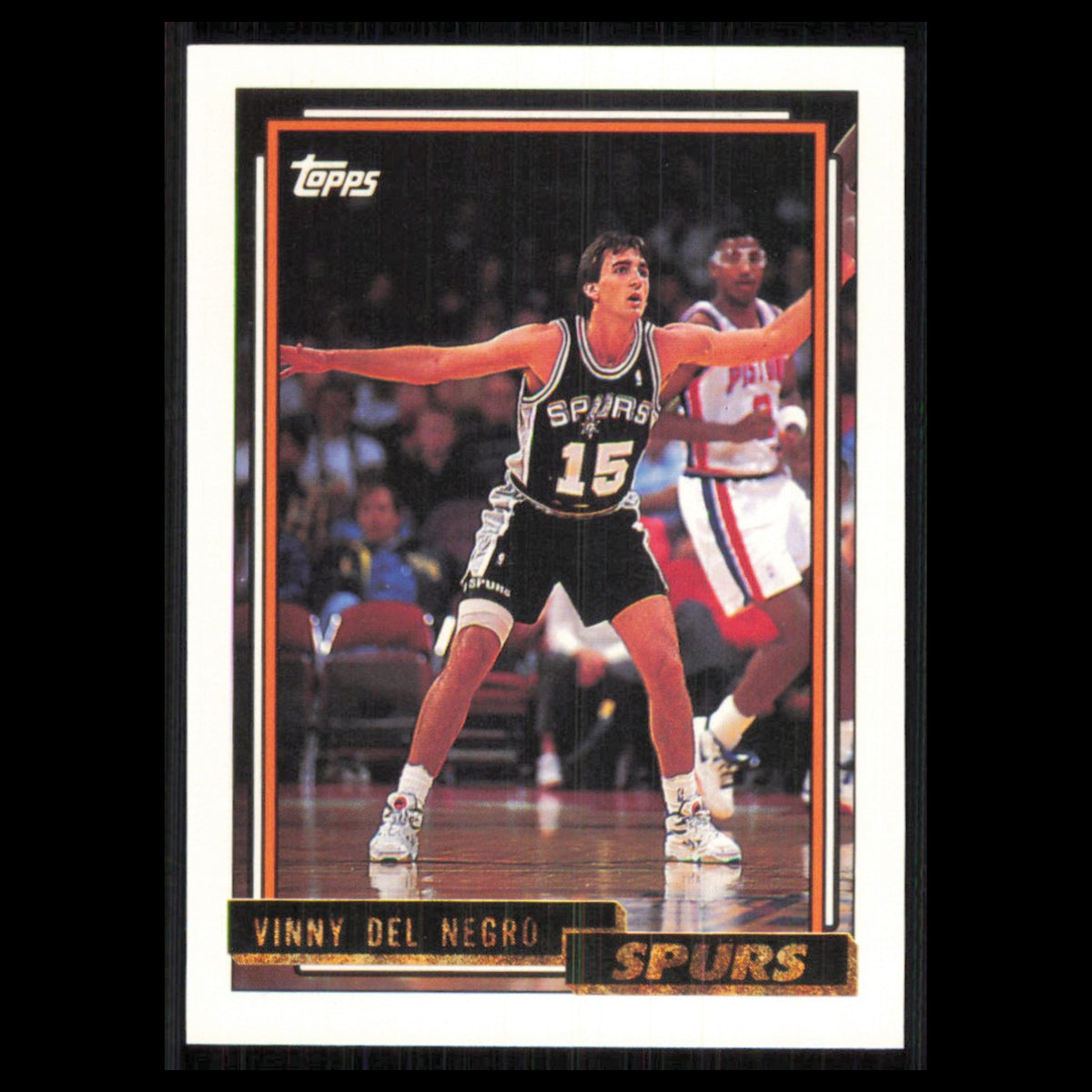 Vinny Del Negro #365 1992 Topps Gold San Antonio Spurs Basketball Card NBA NM
