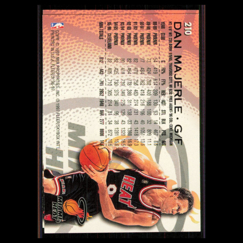 Dan Majerle #210 1996 Fleer Miami Heat Basketball Card NBA NM