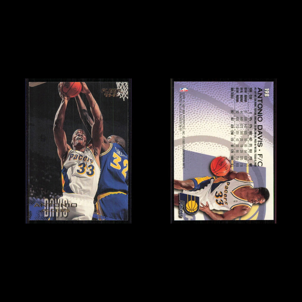 Antonio Davis #198 1996 Fleer Indiana Pacers Basketball Card NBA NM