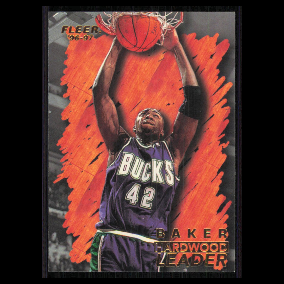 Vin Baker #134 1996 Fleer Milwaukee Bucks Basketball Card NBA NM