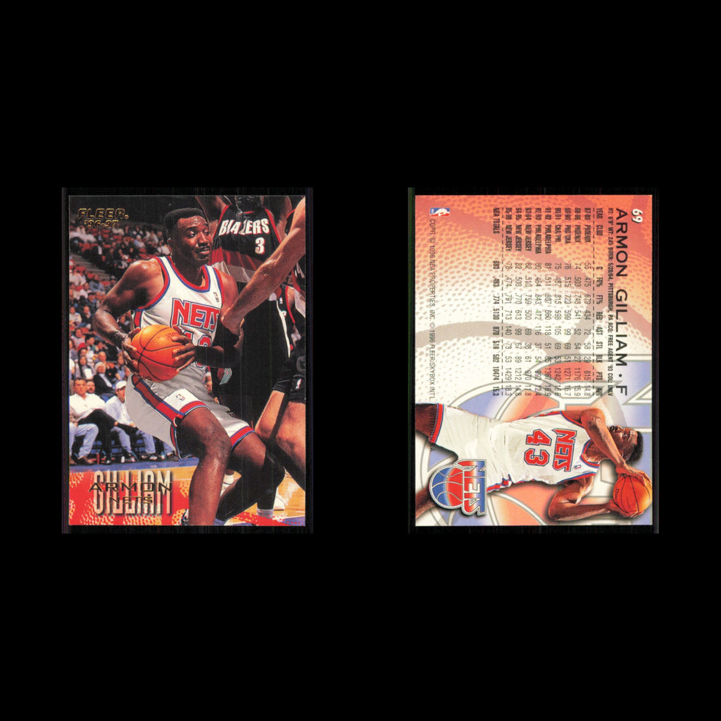 Armon Gilliam #69 1996 Fleer New Jersey Nets Basketball Card NBA NM