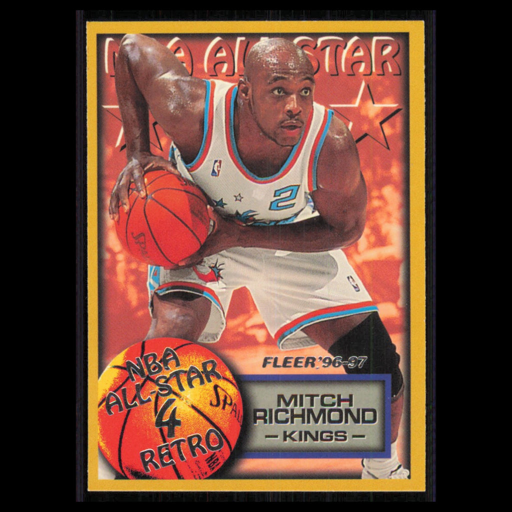 Mitch Richmond #290 1996 Fleer Sacramento Kings Basketball Card NBA NM