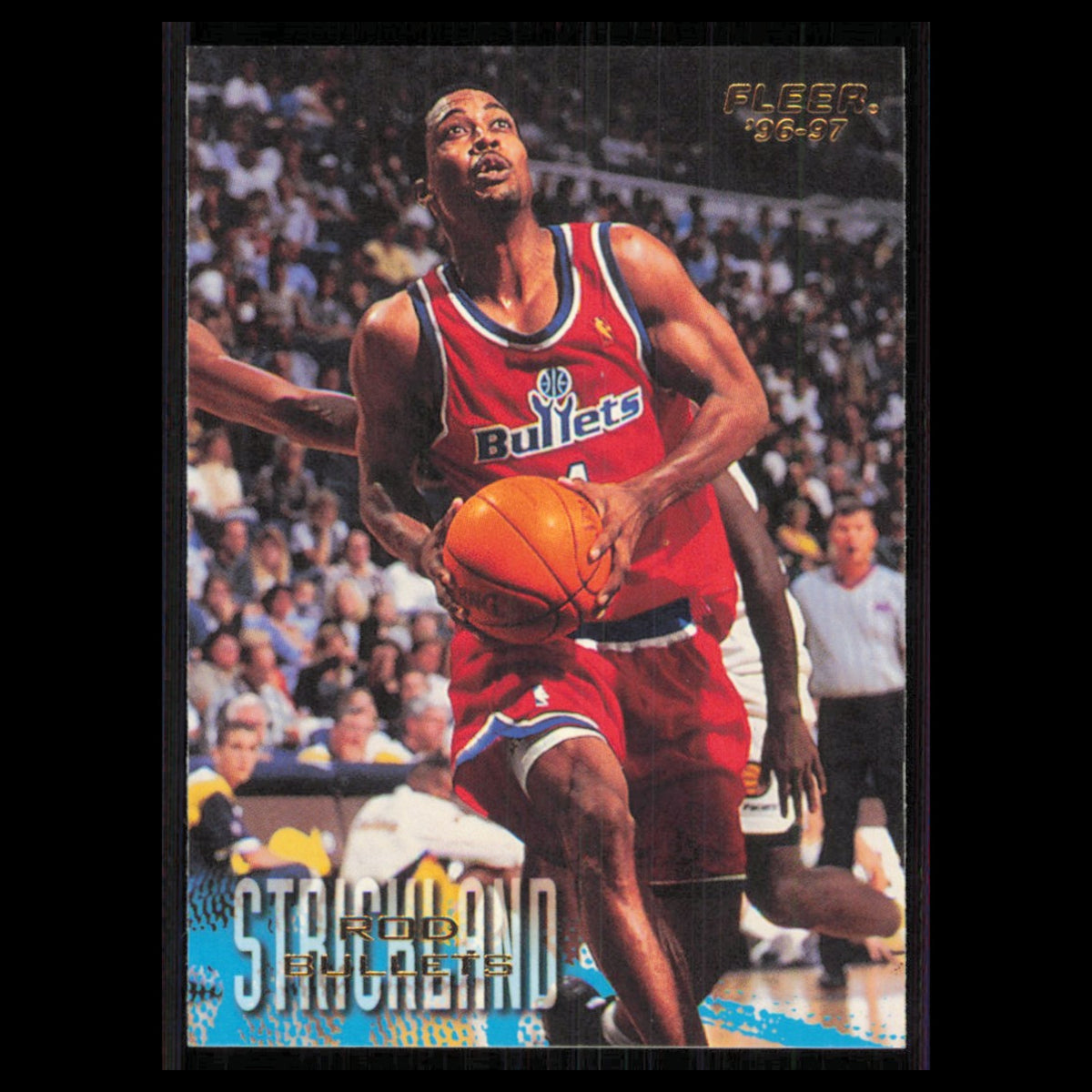 Rod Strickland #267 1996 Fleer Washington Bullets Basketball Card NBA NM