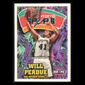 Will Perdue #136 1997 Hoops San Antonio Spurs Basketball Card NBA NM