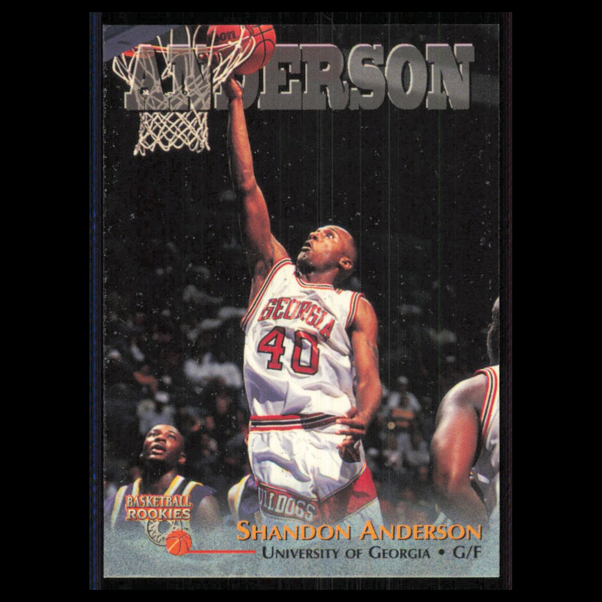 Shandon Anderson Rookie #50 1996 Score Board Georgia Bulldogs Basketball Card NM