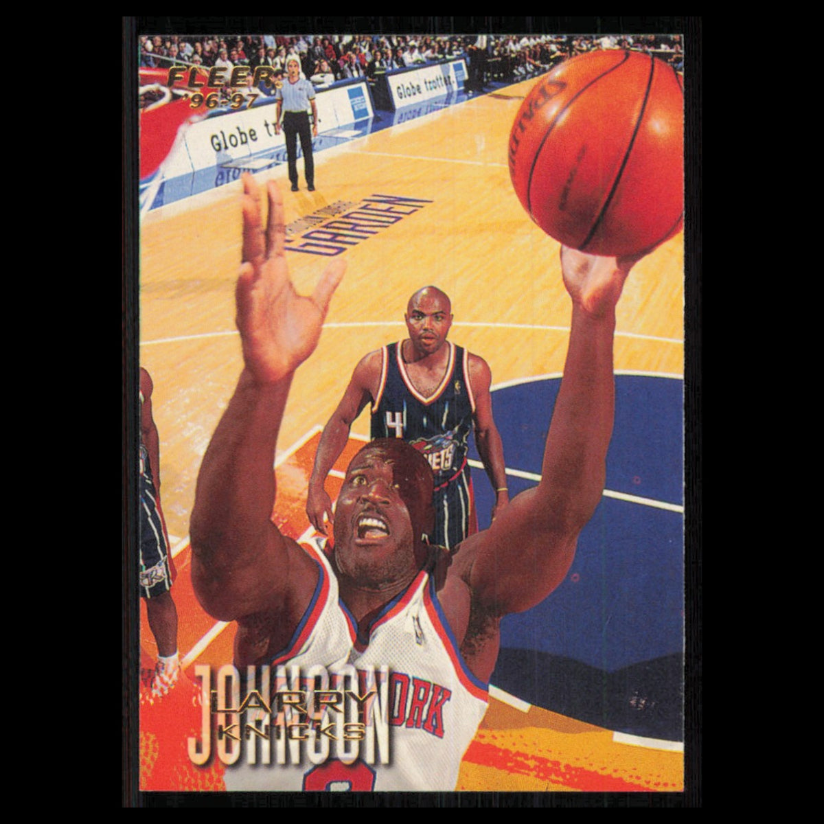 Larry Johnson #225 1996 Fleer New York Knicks Basketball Card NBA NM