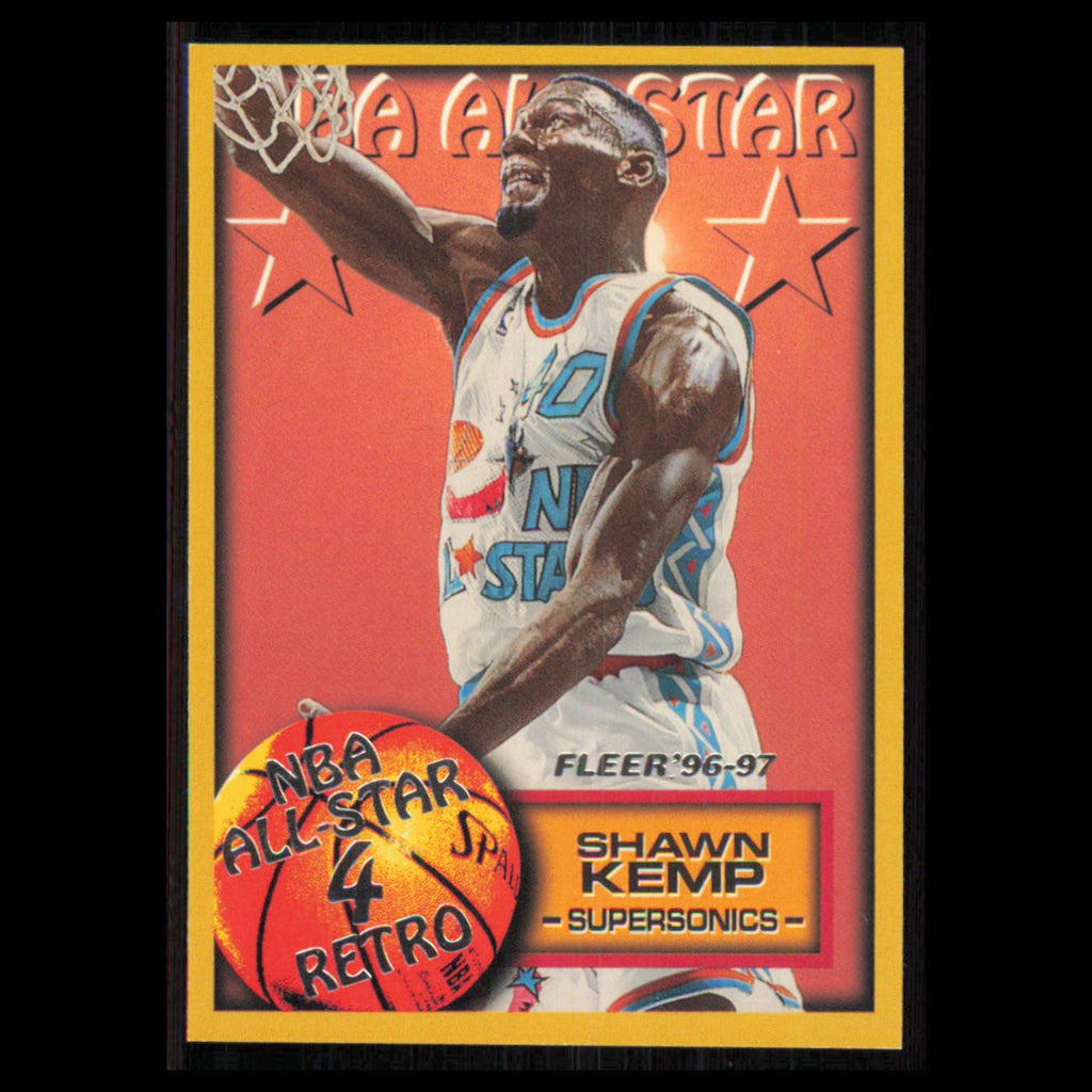 Shawn Kemp #288 1996 Fleer Seattle SuperSonics Basketball Card NBA NM