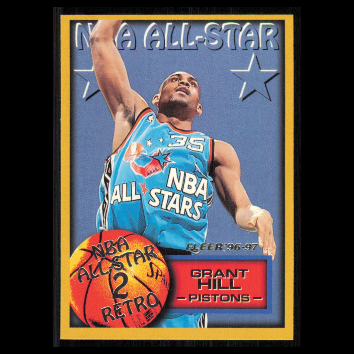 Grant Hill #295 1996 Fleer Detroit Pistons Basketball Card NBA NM