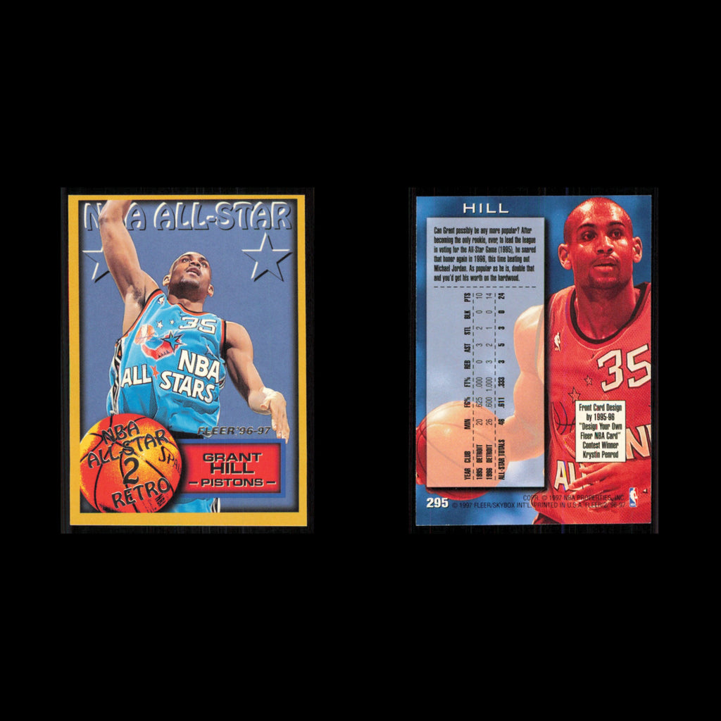 Grant Hill #295 1996 Fleer Detroit Pistons Basketball Card NBA NM