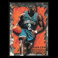 Larry Johnson #122 1996 Fleer Charlotte Hornets Basketball Card NBA NM
