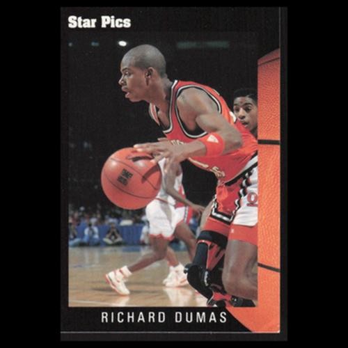 Richard Dumas #71 1991 Star Pics Oklahoma State Cowboys Basketball Card NBA NM