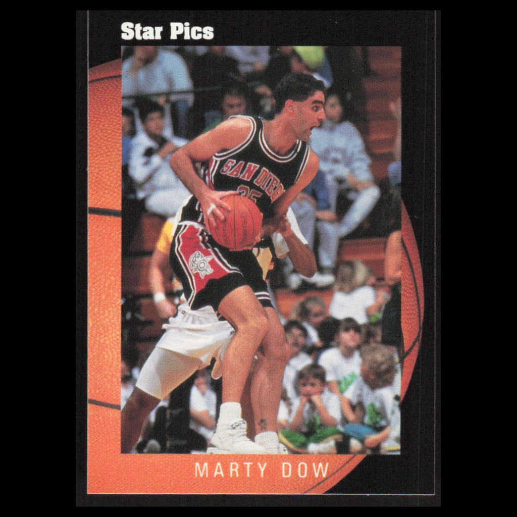 Marty Dow #35 1991 Star Pics San Diego State Aztecs Basketball Card NBA NM
