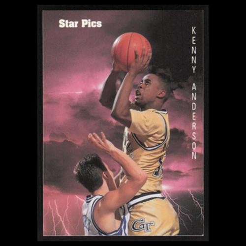 Kenny Anderson #70 1991 Star Pics Georgia Tech Yellow Jackets Basketball Card NM