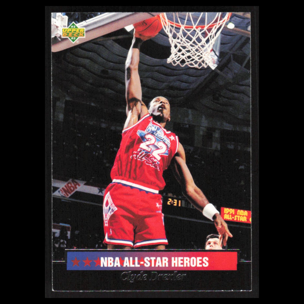 Clyde Drexler #13 1992 Upper Deck NBA All-Star Portland Trail Blazers Basketball