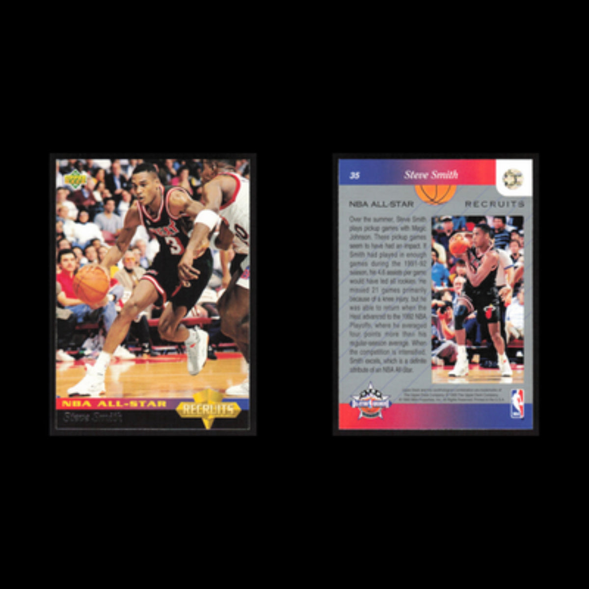 Steve Smith #35 1992 Upper Deck NBA All-Star Miami Heat Basketball Card NBA NM