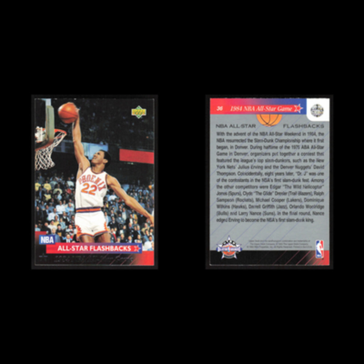 Larry Nance #36 1992 Upper Deck NBA All-Star Phoenix Suns Basketball Card NBA NM