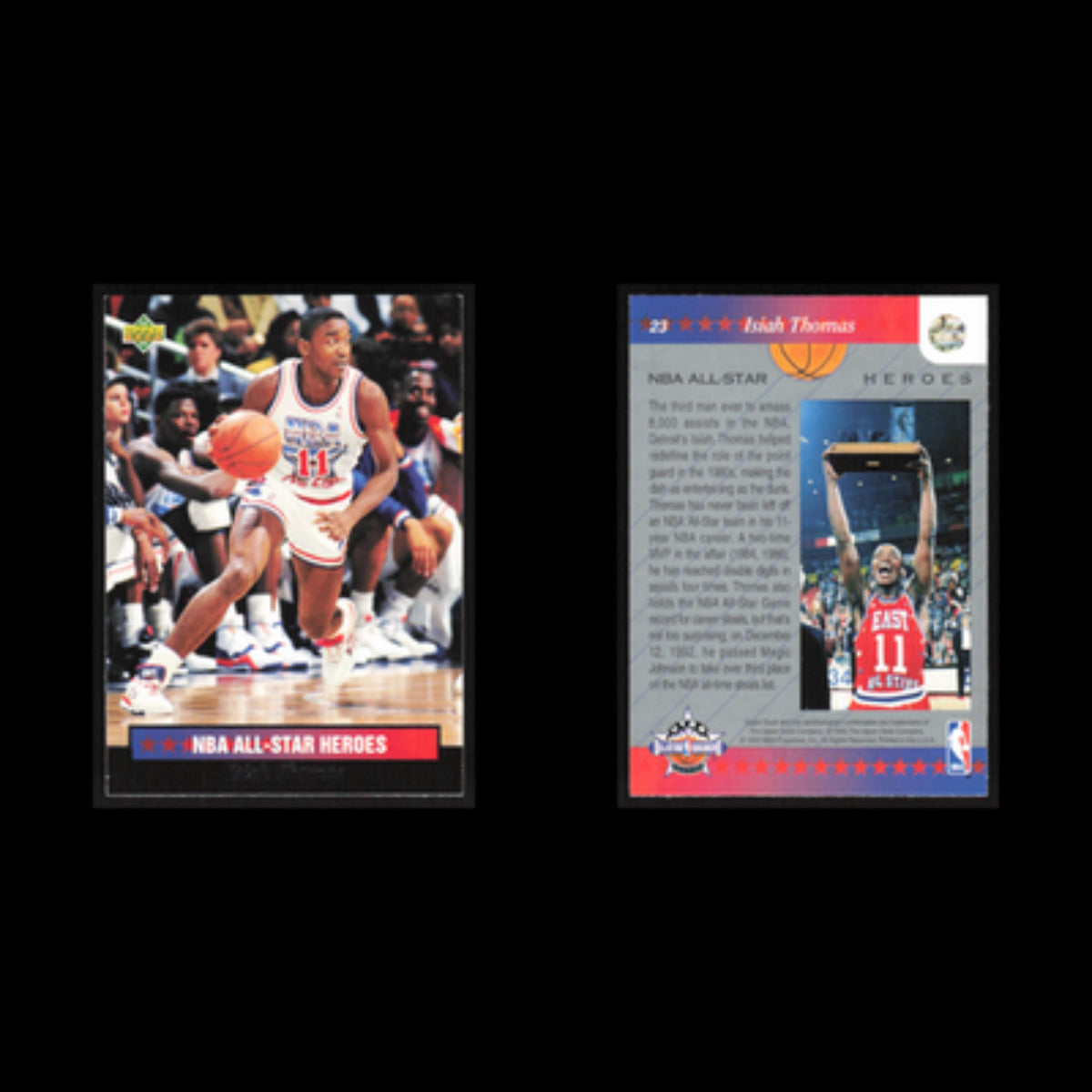 Isiah Thomas #23 1992 Upper Deck NBA All-Star Detroit Pistons Basketball Card NM