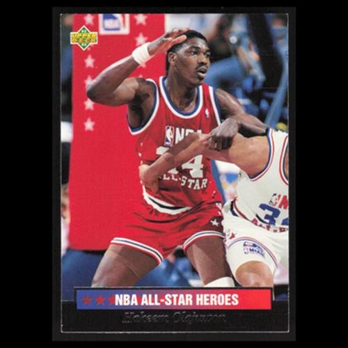 Hakeem Olajuwon #19 1992 Upper Deck NBA All-Star Houston Rockets Basketball Card