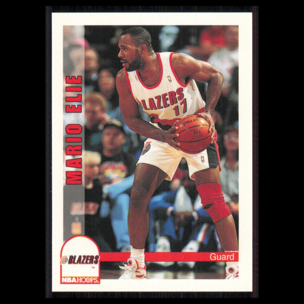 Mario Elie #455 1992 Hoops Portland Trail Blazers Basketball Card NBA NM