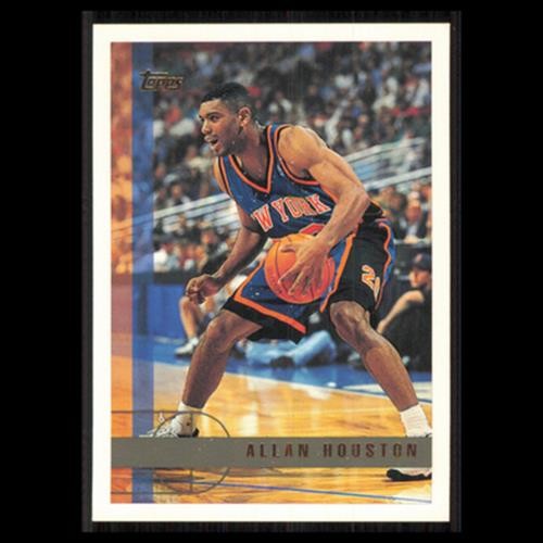 Allan Houston #57 1997 Topps New York Knicks Basketball Card NBA NM