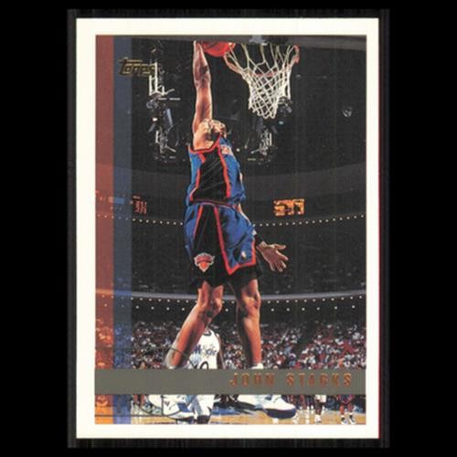 John Starks #183 1997 Topps New York Knicks Basketball Card NBA NM