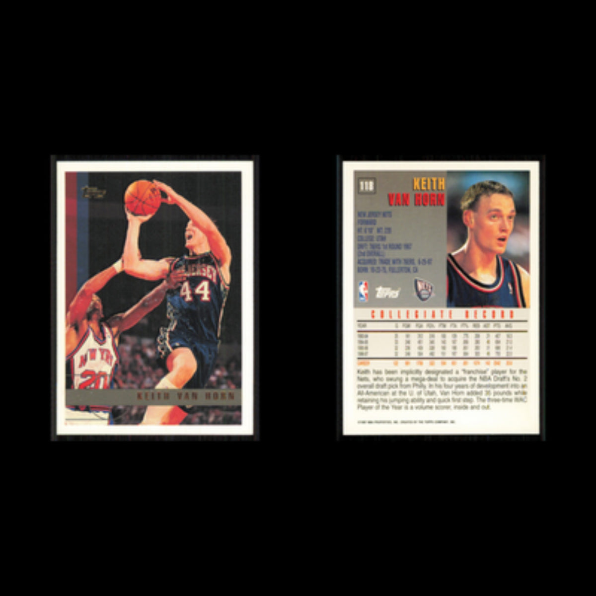 Keith Van Horn Rookie #118 1997 Topps New Jersey Nets Basketball Card NBA NM