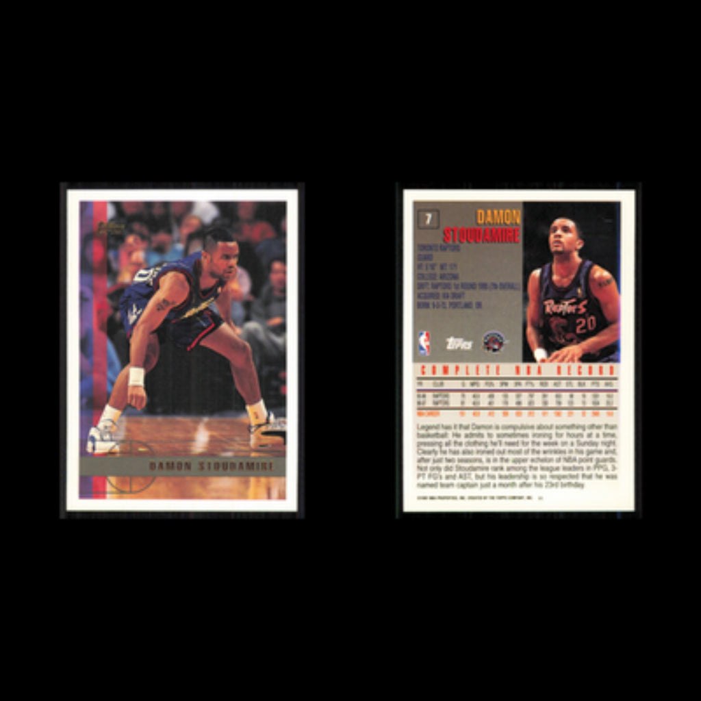 Damon Stoudamire #7 1997 Topps Toronto Raptors Basketball Card NBA NM