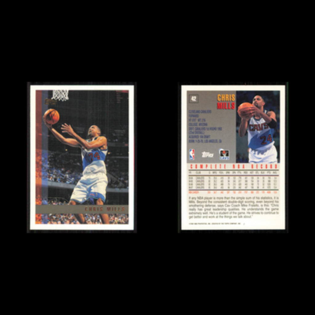 Chris Mills #42 1997 Topps Cleveland Cavaliers Basketball Card NBA NM