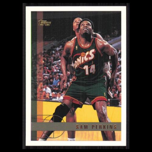 Sam Perkins #64 1997 Topps Seattle SuperSonics Basketball Card NBA NM