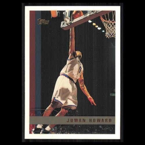 Juwan Howard #27 1997 Topps Washington Wizards Basketball Card NBA NM