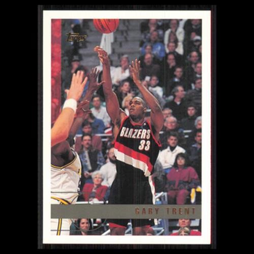 Gary Trent #19 1997 Topps Portland Trail Blazers Basketball Card NBA NM